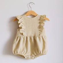 Load image into Gallery viewer, Summer Baby Girl Rompers 0-24M Striped Sleeveless One-Pieces Newborn Baby Girl Boy Clothes Cotton&Linen Baby Girl Outfit