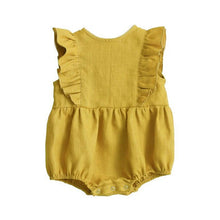 Load image into Gallery viewer, Summer Baby Girl Rompers 0-24M Striped Sleeveless One-Pieces Newborn Baby Girl Boy Clothes Cotton&Linen Baby Girl Outfit