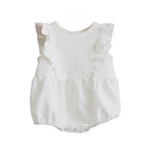 Load image into Gallery viewer, Summer Baby Girl Rompers 0-24M Striped Sleeveless One-Pieces Newborn Baby Girl Boy Clothes Cotton&Linen Baby Girl Outfit