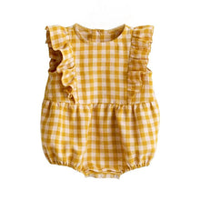 Load image into Gallery viewer, Summer Baby Girl Rompers 0-24M Striped Sleeveless One-Pieces Newborn Baby Girl Boy Clothes Cotton&Linen Baby Girl Outfit