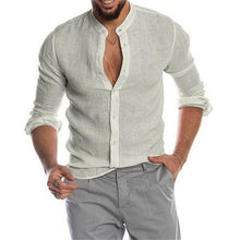 Load image into Gallery viewer, BOLUBAO Summer New Men's Short-Sleeved T-shirt Cotton and Linen Led Casual Men's T-shirt Breathable Tee Shirt Male