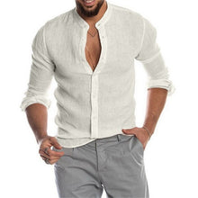 Load image into Gallery viewer, BOLUBAO Summer New Men's Short-Sleeved T-shirt Cotton and Linen Led Casual Men's T-shirt Breathable Tee Shirt Male
