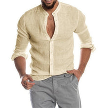 Load image into Gallery viewer, BOLUBAO Summer New Men's Short-Sleeved T-shirt Cotton and Linen Led Casual Men's T-shirt Breathable Tee Shirt Male