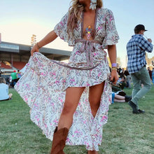 Load image into Gallery viewer, Boho Mama sexy peek a boo back dress