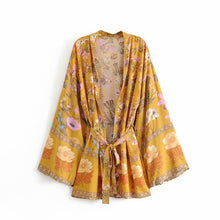 Load image into Gallery viewer, Boho Mama floral print kimono
