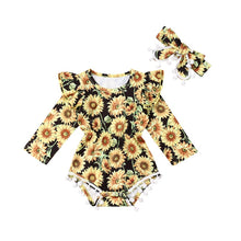 Load image into Gallery viewer, Rylie&#39;s sunflower patch romper
